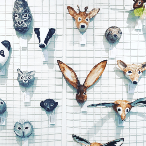 babetteswereld papiermache animals dieren bij kunst met een koekje